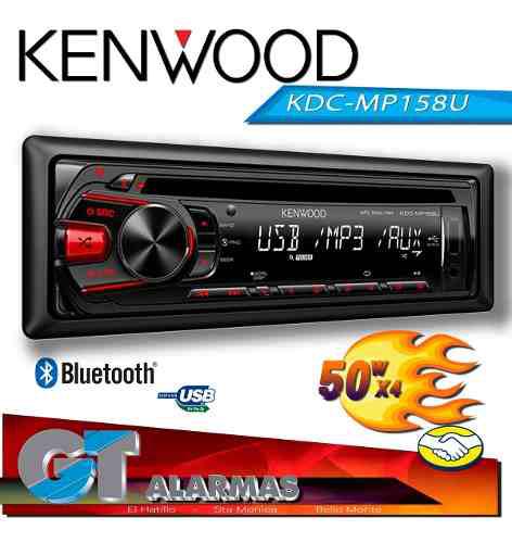 Radio Reproductor Kenwood Kdc-mp158u Usb / Mp3 / Aux