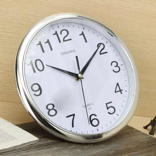 Reloj De Pared Al Mayor Y Detal Dorado Y Plateado 30cm