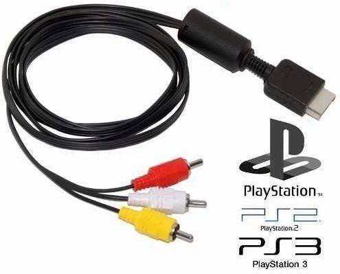 Cable Av Audio Video 3 Rca Playstation Ps2 Ps3