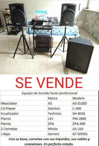 Equipo De Sonido Semi-profesional