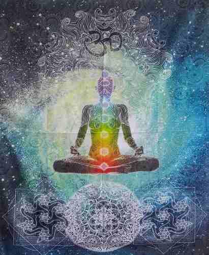Tapete, Yoga Decoración Hindú Holístico Meditacion 15