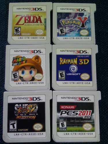 3ds Cosola Zelda Oscarina Pokemon Y Mario3d Rayman3d Strefig