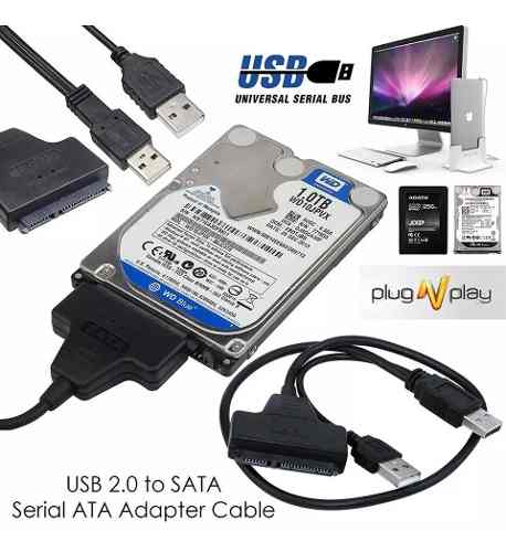Cable Sata-usb 2.0 Para Disco Duro Sata 2.5
