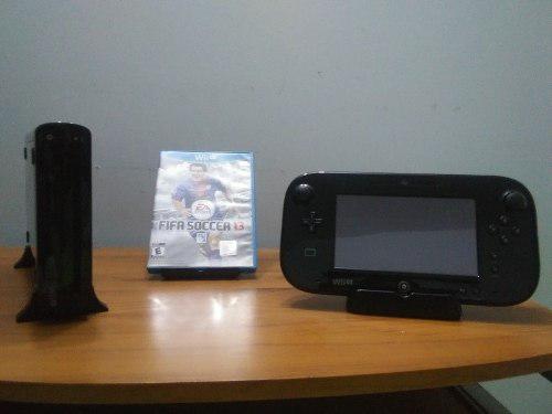 Nintendo Wii U Negro 32gb Juegos Fisicos Y Digitales