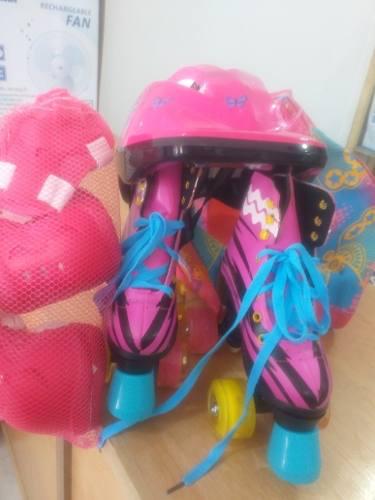 Patines Con Todos Sus Accesorios Y Un Bolso...