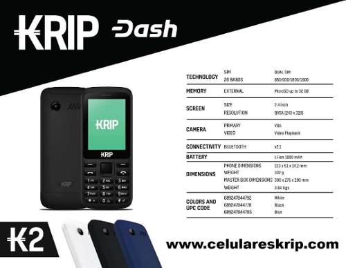 Teléfono Básico Krip K2 Dual Sim Liberado