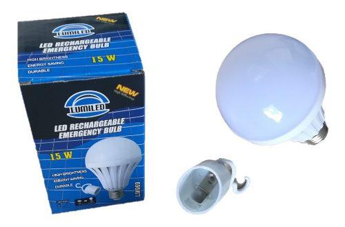 Bombillo Led Emergencia Recargable 15w 110-220voltios