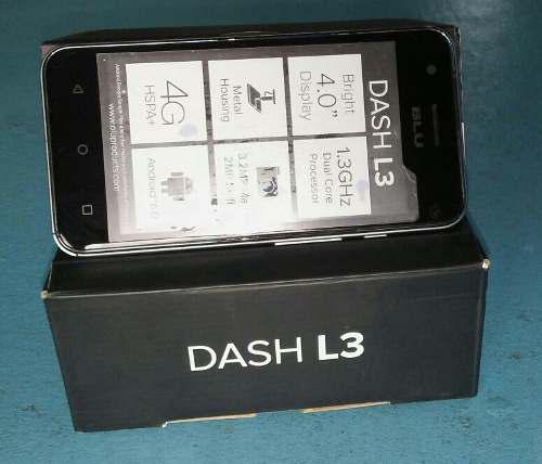 Telefono Blu Dash L3 Con Su Caja Y Forro