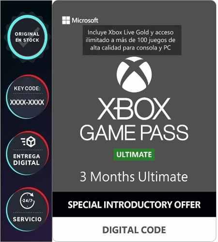 Xbox Game Pass Ultimate 90 Dias