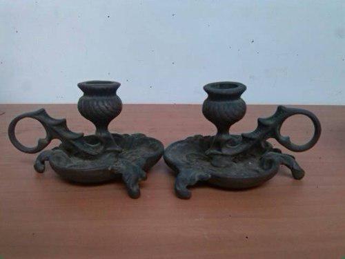 Candelabros De Bronce, Tipo Antiguo