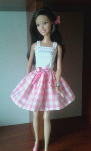 Linda Ropa Vestidos Conjuntos Para Barbie Con Zapatos