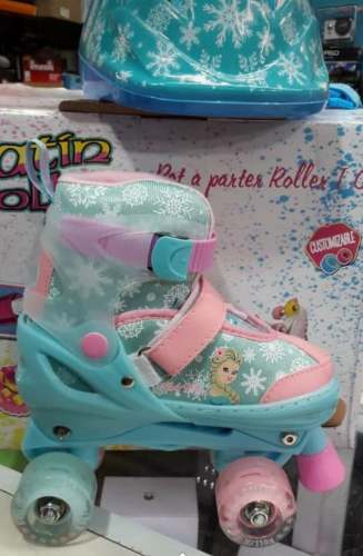 Patines De Niña Frozzen. Con Todos Sus Accesorios. Nuevos