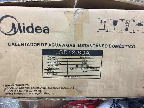 Calentador De Agua A Gas Midea