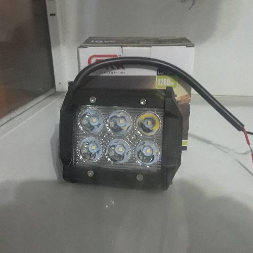 Faro Led 18w 6 Led Cubo Carro Rustico 4x4 Tuning Jdm