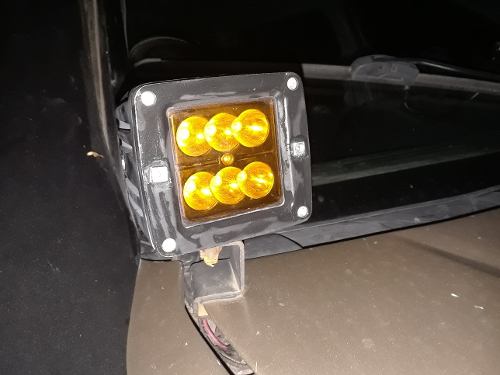 Faros Leds Para Capot Neblina Amarillos Rustico Viaje Pro Co