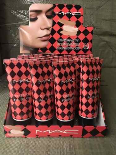 Base Mac Tribal Roja Tubo 40ml Caja X12 Unidades