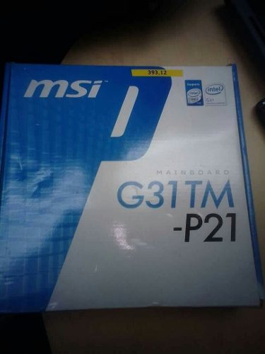 Tarjeta Madre Msi G31 Tm -p21