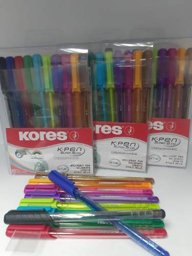Bolígrafos De Colores Kores Estuche De 10