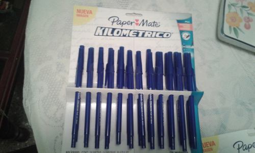 Boligrafo Kilometrico Plus Azul Caja De 12 Unidades