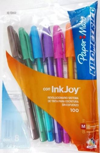 Boligrafo Paper Mate Inkjoy 100 De 8 Colores