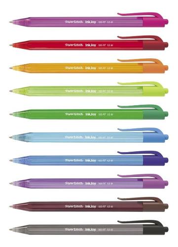 Boligrafos Paper Mate 100rt Surtidos Pack 10