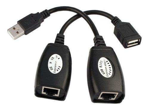 Extension Usb Por Cable Red Rj45 Adaptador 45 Metros Datos