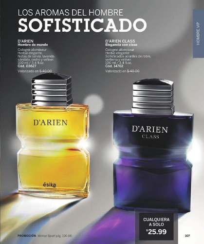 Colonia/perfume D'arien For Men, Class 100ml, Original