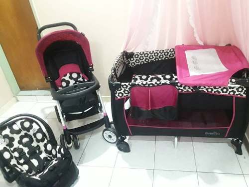 Corral, Coche Y Porta Bebe En Combo