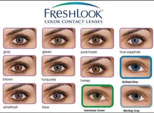 Lentes De Contacto Fresh Look Tricolores De Colores