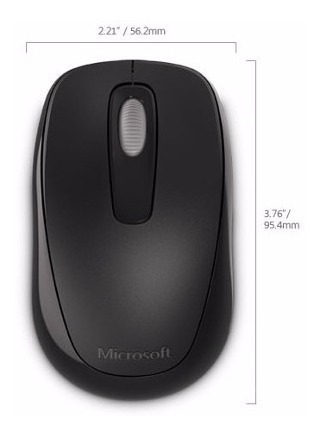 Mouse Inalámbrico Original Microsoft  Negro