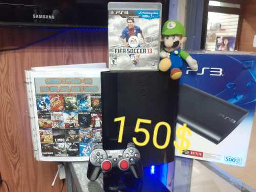 Playstation 3 S. Slim 500gb 20 Juegos.
