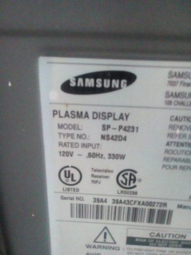 Tv Samsung 42 Repuestos Pantalla Dañada.