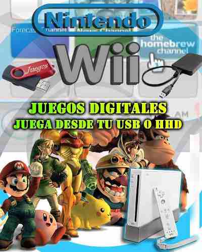 Wii Juegos Digitales 2x1 / Juega Por Pendrive