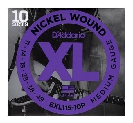 Cuerdas Daddario Nickel Wound Exlp Guitarra Eléctrica