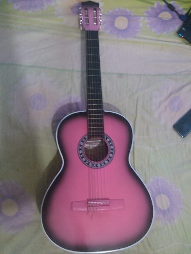 Guitarra Acustica Rosada