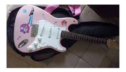 Guitarra Electrica Rosada Fretmaster