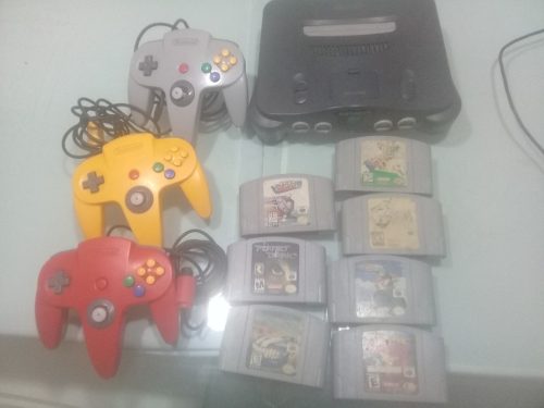 Nintendo 64+ 3 Controles+ 7 Juegos