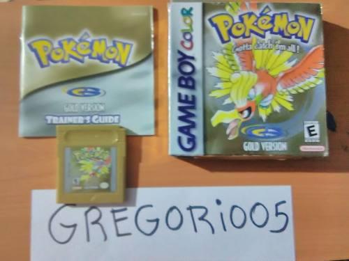 Pokemon Gold, Game Boy Color, Completo Precio V!