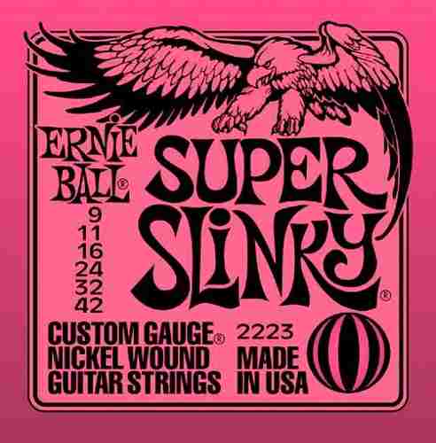 Set Cuerdas Ernie Ball  Super Slinky Para Guitarra