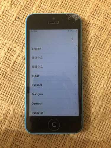iPhone 5c Libre Pantalla Dañada