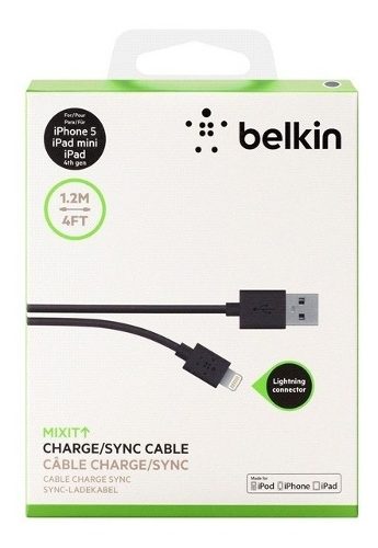Cable iPhone 5 Usb Belkin iPhone 5 5s 6 6s 1.2m