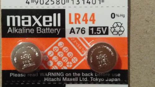 Pila Batería Maxell Lr44 A76 Ag Por Blister De 2