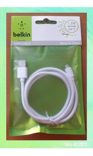 Cable Usb Cargador / De Datos Micro Usb Celular Marca Belkin