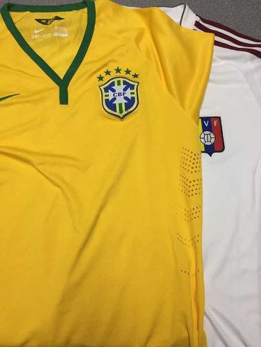 Camisa Original De La Selección Vinotinto Y Brasil.