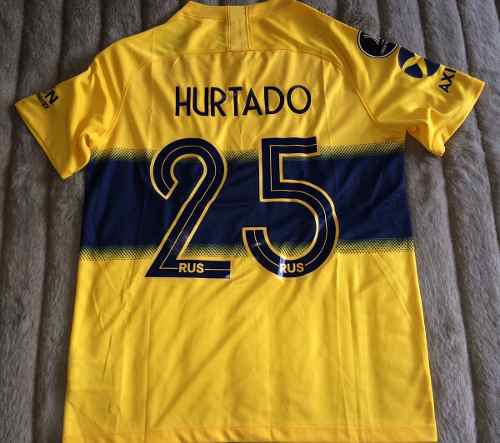 Camiseta Boca Juniors Nike #25 Hurtado Copa Libertadores