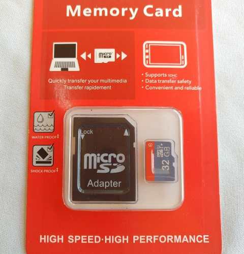 Memoria Micro Sd 32gb Clase10 Nuevas