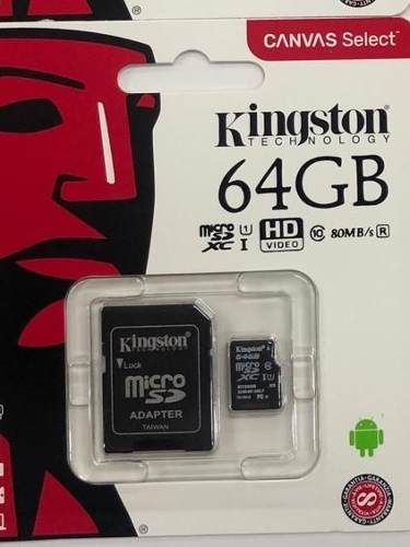 Memoria Micro Sd 64 Gb Kingston Clase 4