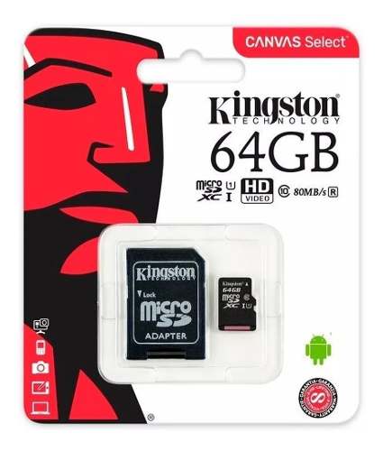 Memoria Micro Sdhc Kingston 64gb Clase 10