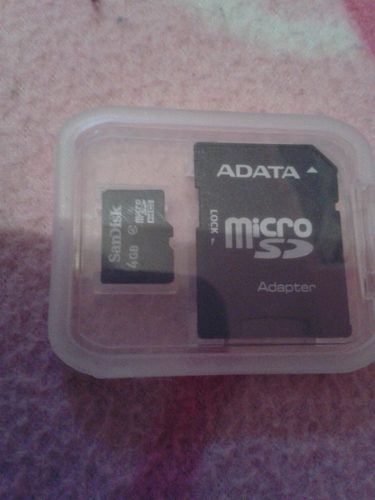 Memoria Microsd 4gb 4gb Con Adaptador Pa Celulares Camaras
