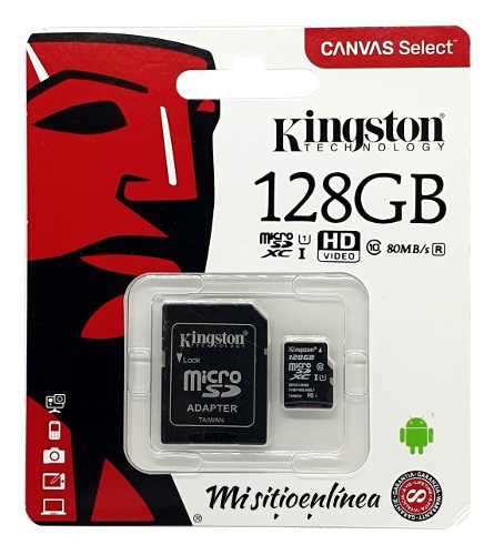 Memoria Microsd Kingston Original 128gb Con Adaptador